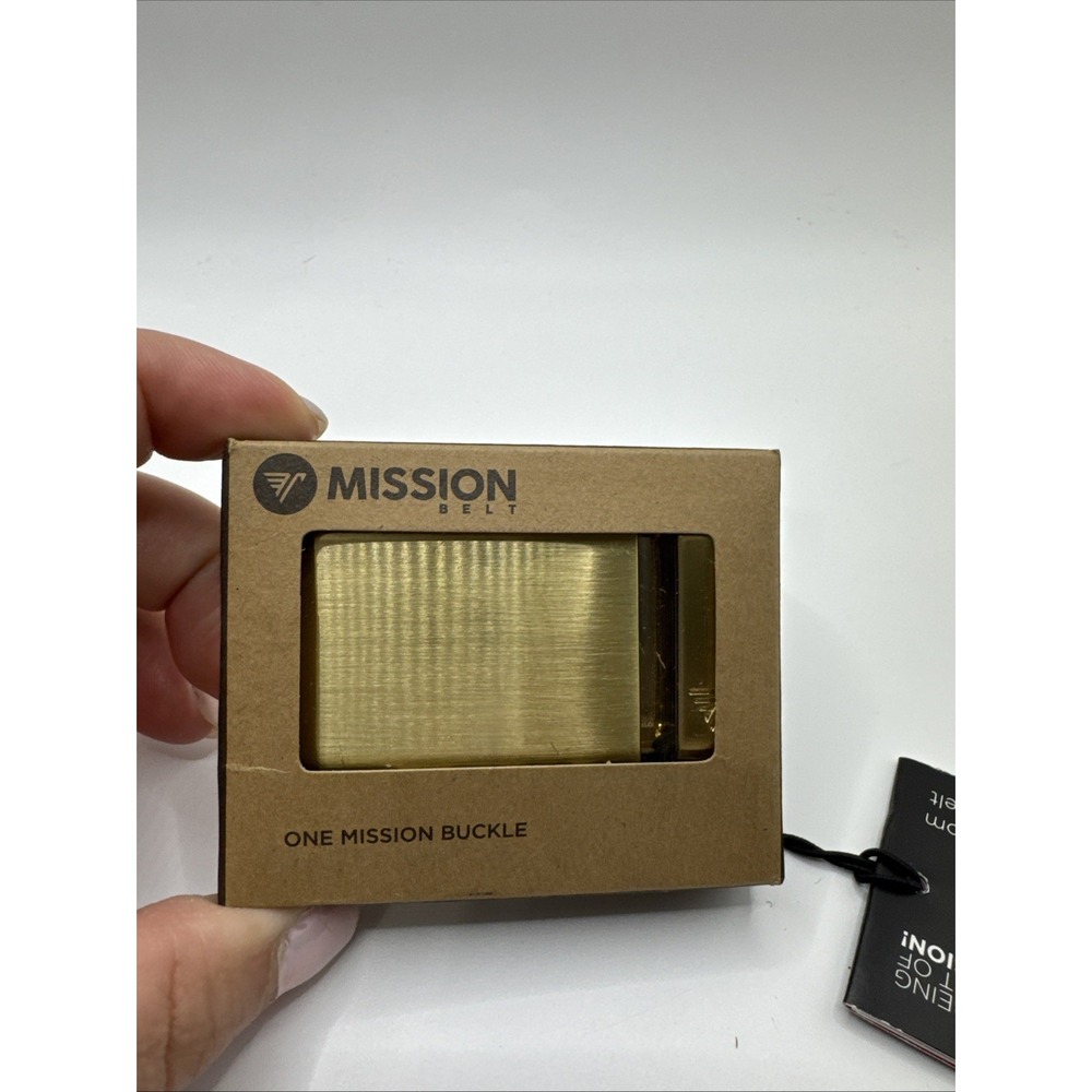 Gold Mission Belt Buckle #1003